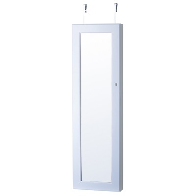 full length mirror with jewelry storage target
