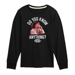 Boys' - Ferris Bueller's Day Off - Do You Know Anything Long Sleeve Graphic T-Shirt - 1 of 4