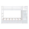 YOOCOZZ Twin-over-Twin Bunk Bed with Trundle and Staircase - 2 of 4