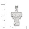 Black Bow Jewelry 14k White Gold Texas Tech Red Raiders NCAA Medium Pendant - 2 of 3