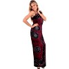 LA LEELA Women's Cover up Sarong Wrap Swimwear Wraps Long Swimsuit Beachwear Wraps Vacation Wear Bathing Suit Skirts One Size Red, Abstract - 2 of 4