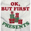 Christmas Ok But First Presents Toddler Baby Graphic T Shirt Brisco Brands - 2 of 4