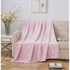 Goodgram Glow In The Dark Pink Stars Ultra Plush Fleece Accent Throw Blanket - 50 In. X 60 In. - 3 of 3