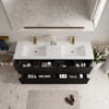 Whisen Freestanding Bathroom Vanity with Stone Resin Sink, U-Shaped Interior, 2 Soft-Close Drawers, Pre-Assembled Cabinet - 3 of 4