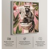 Art Remedy Raccoon Tropical Bathroom Tropical Bathroom Wall Art Framed - 3 of 4