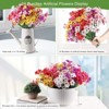 Aoibox 24 Bundles Artificial Flowers for Outdoor, No Fade Fake Plastic Flowers for Decoration Hanging Planters Indoor Outside Garden Porch Window Box - 4 of 4