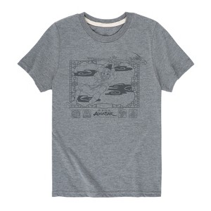 Boys' - Avatar: The Last Airbender - Aang Happy Flying Short Sleeve Graphic T-Shirt - 1 of 4