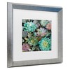 Trademark Fine Art - Danhui Nai Floral Succulents v2 Crop Matted Framed Art - 3 of 4