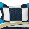 Slickblue Vermicelli-Quilted Patchwork Quilt Set, Handmade, Bedding, Geometric, 5 Designs, Full/Queen, 3PC - 3 of 4