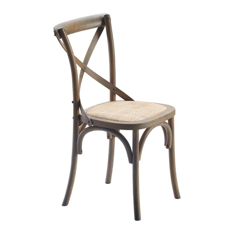 Set of 2 Elmhurst Cross Back Side Chair Natural Rattan - Finch, 2 of 8