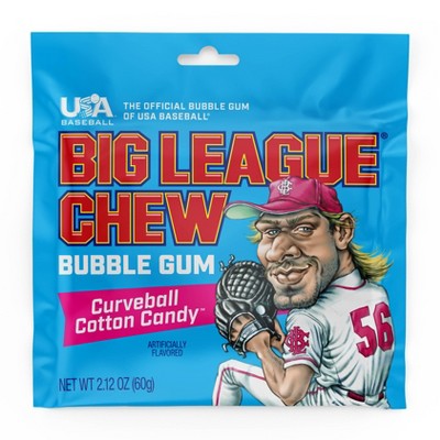 Big League Chew Cotton Candy Chewing Gum Candy - 2.12oz