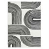 Garvee Geometric Stripes Area Rugs for Living Room Bedroom Soft Non Slip Low Pile Throw Rug Soft Washable Area Rug - 4 of 4