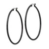 Chisel Stainless Steel Polished Black IP-plated 48mm Diameter 2mm Hoop Earrings - 3 of 4