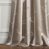 Lush Décor Bird On The Tree Light Filtering Window Curtain Panels Wheat 52X84+2 Set - 3 of 4
