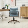 Computer Chair Office Chair, Adjustable Swivel Chair Fabric Seat, Boucle Accent Chairs with Arms, Sitting Oversized Chair for Living Room-The Pop Home - 4 of 4