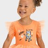 Toddler Girls' Halloween Bluey Dress - Orange - 2 of 4