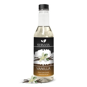 Syruvia Vanilla Syrup for Coffee 12.7 fl oz Premium Coffee Flavoring Syrup - 1 of 4