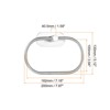 Unique Bargains Plastic Self-Adhesive Kitchen Bathroom Wall Mounted Towel Ring - 2 of 4