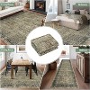 Homhougo 4x6,Runner Rug Soft Vintage Distressed Washable Rug Runners for Hallways Non-Slip Kitchen Runner Low Pile Retro Abstract Olive Brown - 4 of 4