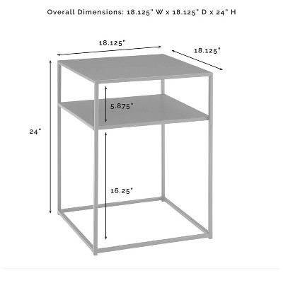 Braxton Matte Black Steel Slim Frame 3pc Table Set