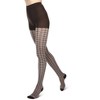 Memoi Houndstooth Patterned Cotton Blend Sweater Tights - 4 of 4