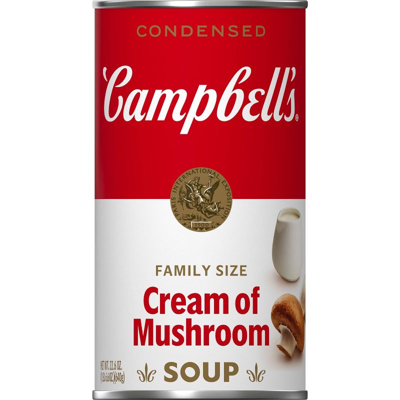 Campbell&#39;s Condensed Family Size Cream of Mushroom Soup - 22.6oz, 1 of 17