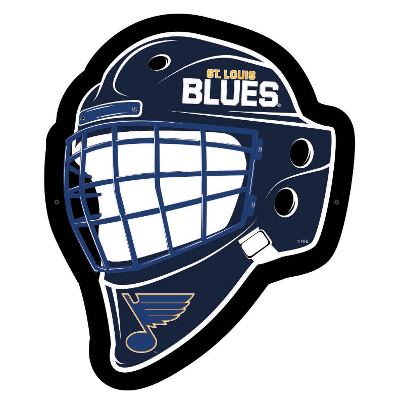 Evergreen Ultra-Thin Edgelight LED Wall Decor, Helmet, St. Louis Blues- 15.6 x 19 Inches Made In USA, 1 of 7