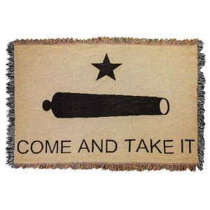 Come & Take It 100% Cotton Tapestry Throw – 52x34 inch by Manual Woodworkers and Weavers - 1 of 3