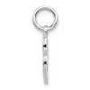Black Bow Jewelry 14k White Gold, Sadie Collection, Mini Satin Script Initial L Charm - 2 of 4
