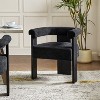 Gerry Boucle Dining Chair With Round Solid Back|ARTFUL LIVING DESIGN - 3 of 4
