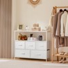 DOMETOUR Sweetcrispy Dresser for Bedroom, Chest of Drawers, 5 Drawer Dresser, Closet Fabric Dresser with Metal Frame - 3 of 4