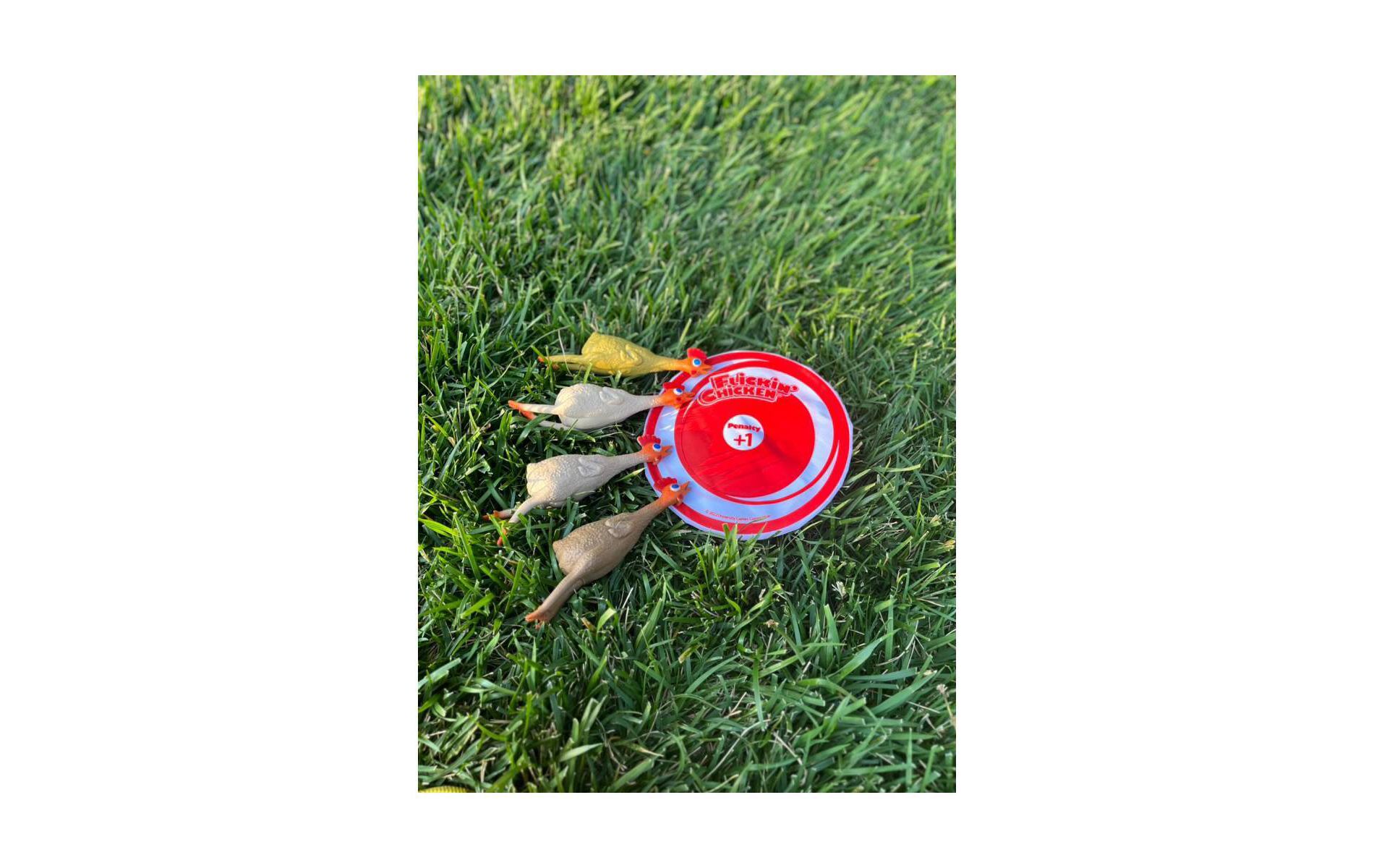 University Games Flickin Chicken Toss Game set