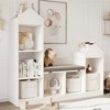 47.75" Kids Bookshelf with Reading Nook - 6-Cubby Toy Storage Bench & Playhouse for Playroom, Nursery & Classroom - 2 of 4