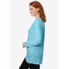 Woman Within Plus Size Perfect Long-Sleeve Crewneck Tunic - 4 of 4