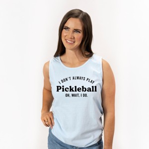 Simply Sage Market I Don't Always Play Pickleball Garment Dyed Tank - 1 of 3