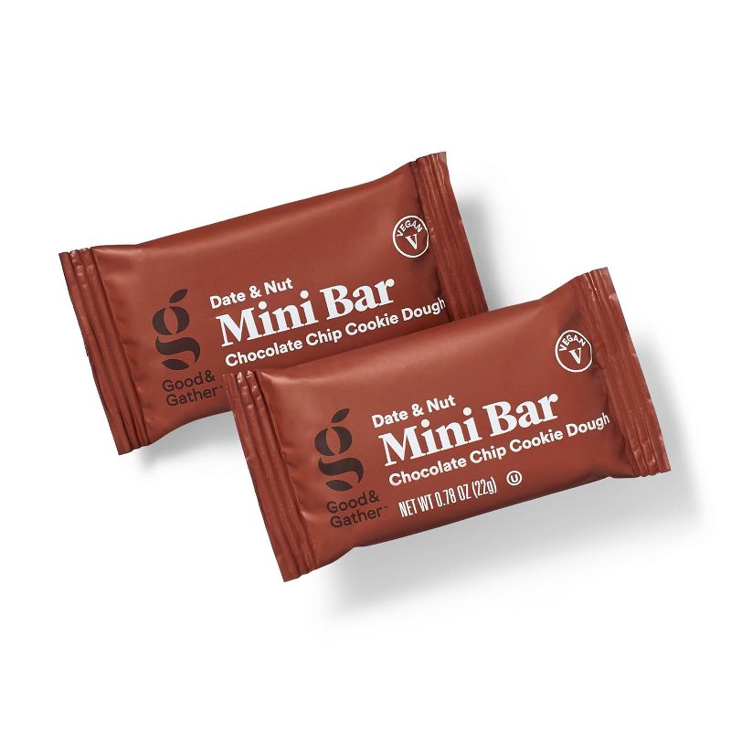 Date and nut Bars Mini Chocolate Chip Cookie Dough - 7.8oz/10ct - Good &#38; Gather&#8482;, 3 of 9