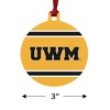 University of Wisconsin Milwaukee Official Stripes Aluminum Holiday Christmas Tree Ornament - 3 of 4