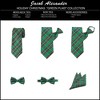 Jacob Alexander Men's Holiday Christmas Green Plaid Regular Length Neck Tie - 2 of 2