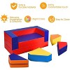 Costzon 4-in-1 Convertible Foam Climber Set for Climbing, Crawling & Sliding, 8-Piece Colorful PU Soft Zone for Babies & Preschoolers (Assorted) - 4 of 4