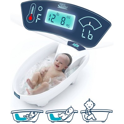 Frida Baby 4-in-1 Grow-with-Me Bath Tub & Control The Flow