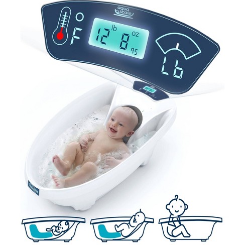 Baby Patent Aqua Scale 3-in-1 Digital Scale Water Thermometer And Infant  Tub : Target
