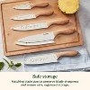 Cuisinart 10pc Faux Wood Speckle Ceramic Coated Cutlery Set - 2 of 4