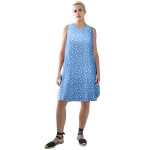 ellos Sleeveless Shift Dress - 1 of 3