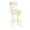 New Classic Furniture, York White Solid Wood Swivel Bar Stool (Set of 2), White - 2 of 4