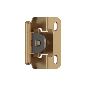 Amerock Single Demountable Hinges for 1/2" Overlay Cabinet Doors – Set of 2 - 1 of 4