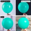 PartyWoo Balloons Teal Turquoise Aqua 18 12 10 5 Inch 123 pcs - 3 of 4