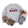 Simply Sage Market Women's Graphic Sweatshirt Merry Mama Buffalo Plaid - 2 of 2