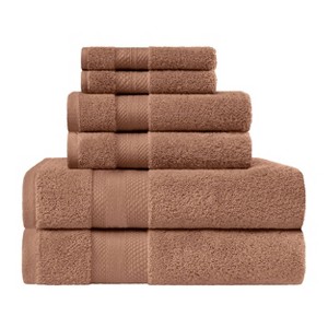 Luxury Cotton Heavyweight Solid Plush Towel Set by Blue Nile Mills - 1 of 4