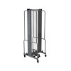 Hampden Furnishings Otis Collection Portable 7 Transparent Panel Room Divider Gray - image 4 of 4