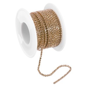 Unique Bargains DIY Clothing Decoration Crystal Rhinestone Sew on Close Claw Chain Trim - 1 of 4